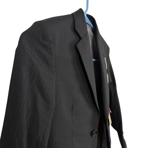 Michael Kors Boys Kids Pinstriped Suit Jacket Blazer Dressy Ring Bearer NWT sz 8 - Picture 4 of 16